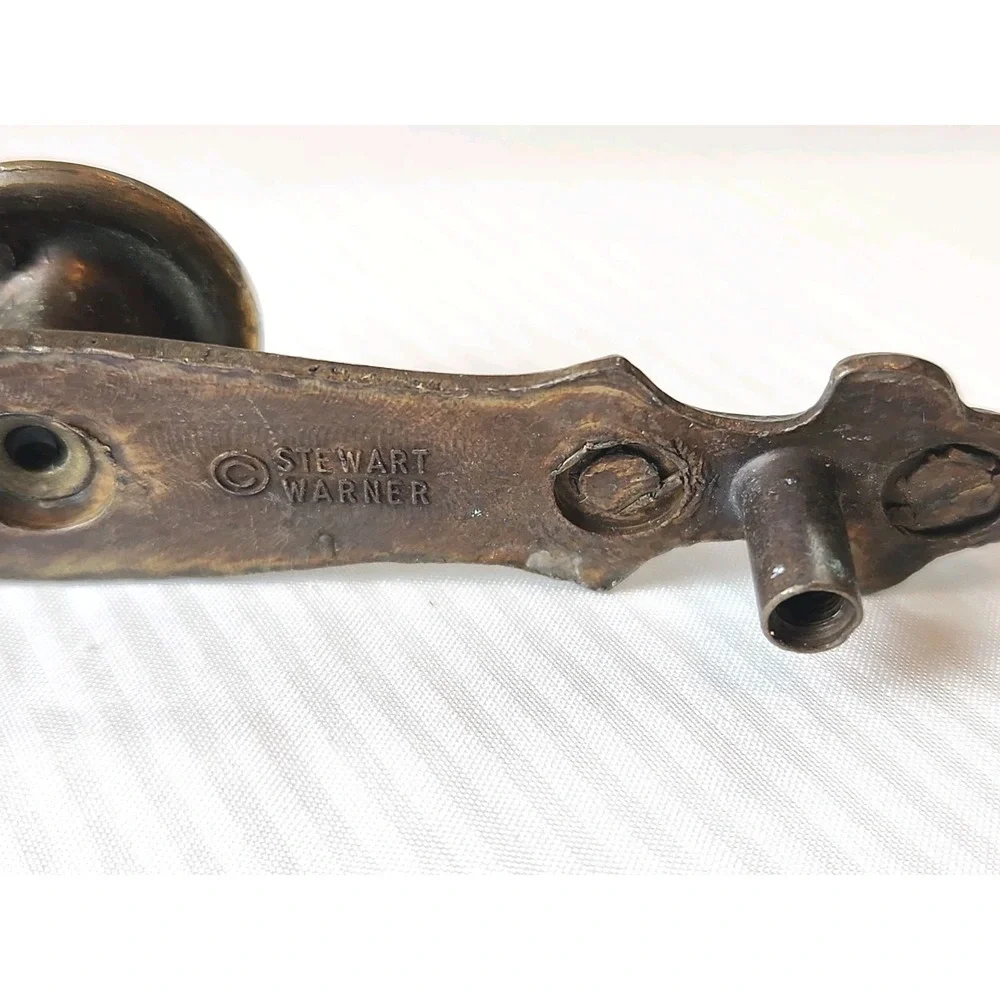 Lot 25 VTG Bronze Stewart Warner Cabinet Handles Drawer Pull 3.5